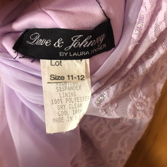 Robe Dave And Johnny By Laura Ryner - Denim Violet à Paillettes, Dos Lacet, Taille 11-12